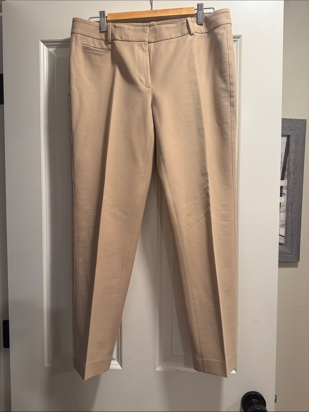 White House Black Market Tailored Ankle Trousers - Light Beige